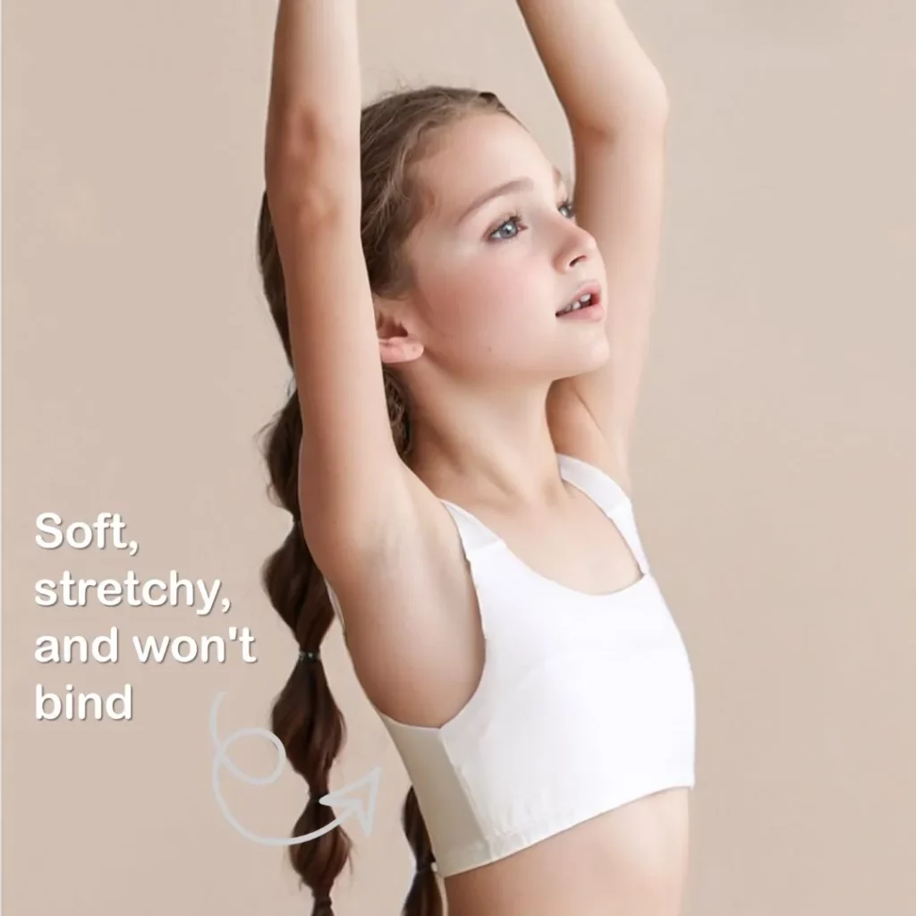 Suyiyi Sprout Bra: kids bra with soft and stretchy fabrics