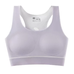 Suyiyi ActiveBloom Bra: teen bra in purple color with soft materials for growing girls' sensitive skin