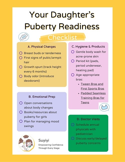 Your Daughter’s Puberty Readiness Checklist